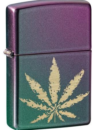 Iridescent Marijuana Leaf #49185 By Zippo