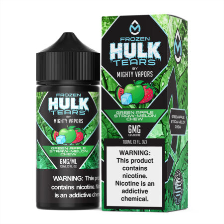 Frozen Green Apple Straw-Melon Chew By Mighty Vapors