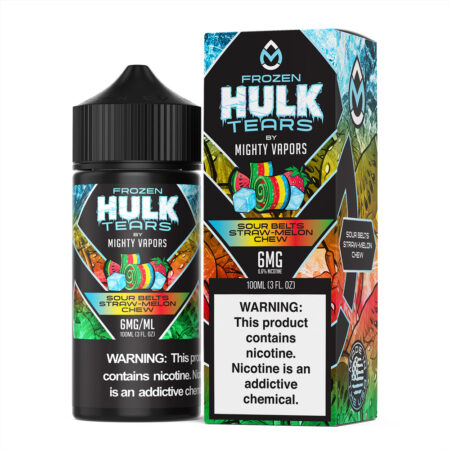 Frozen Sour Belts Straw-Melon Chew By Mighty Vapors