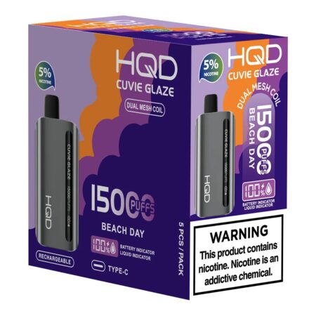 HQD Cuvie Glaze 15000 Puffs 5pk