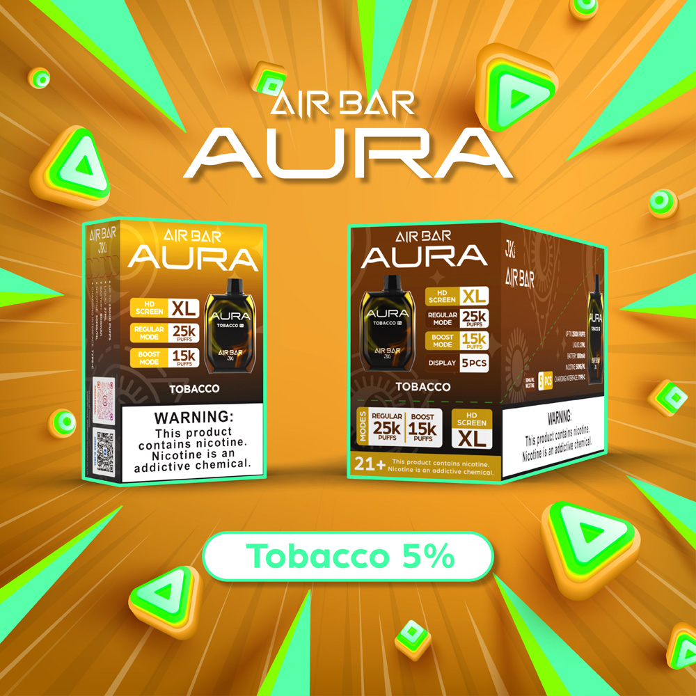 Air Bar Aura 25,000 Puffs 5pk VAPE.IO